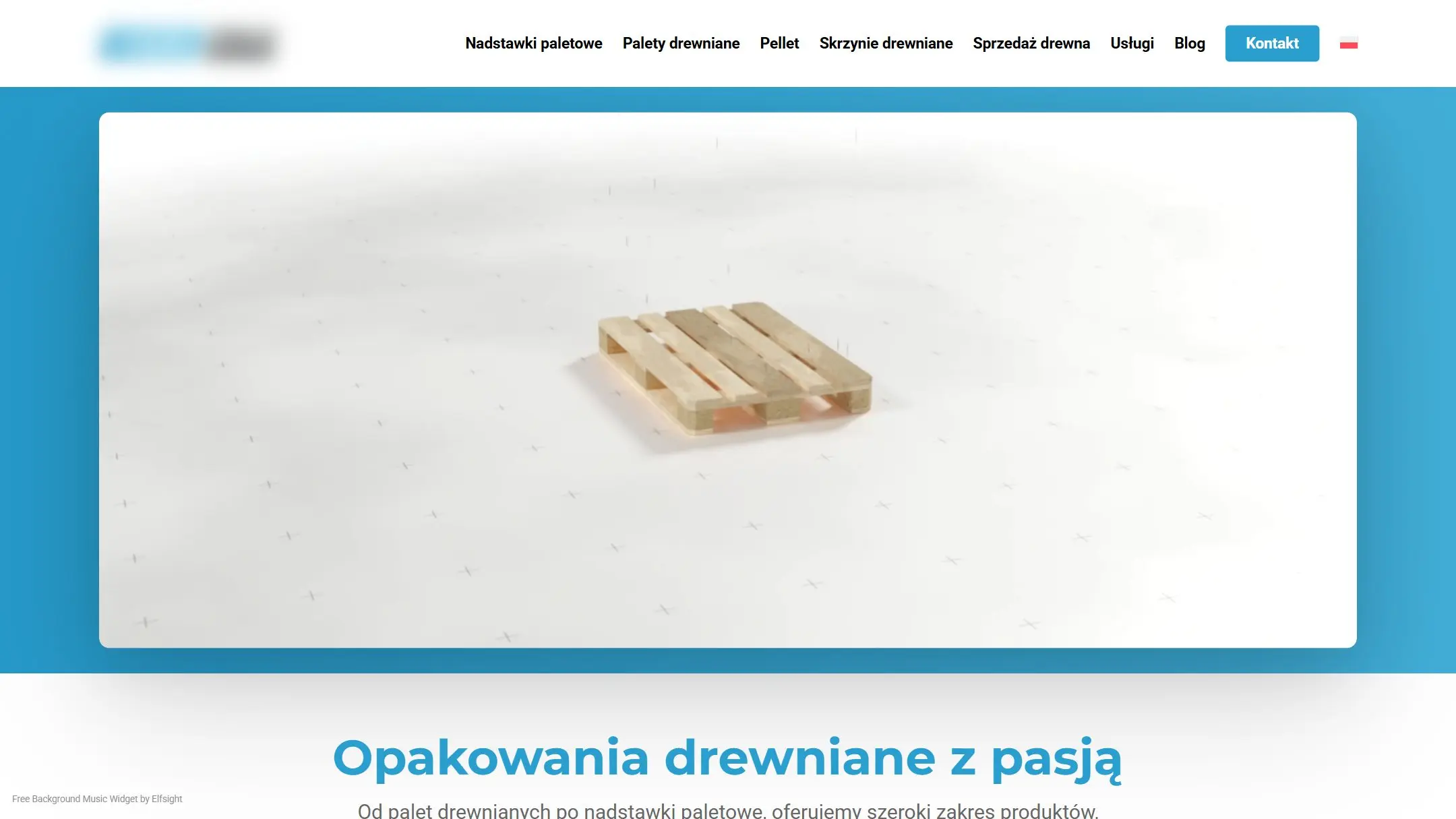 Producent opakowań drewnianych - zrzut strony